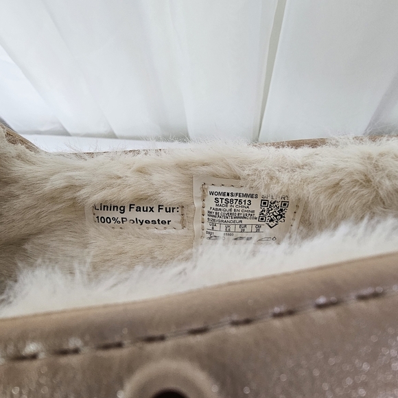 Sperry Women's Authentic Original Float Cozy Boat Shoe Tan Glitter ShimmerSize 8 - Picture 9 of 11